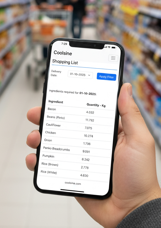Shopping List example.