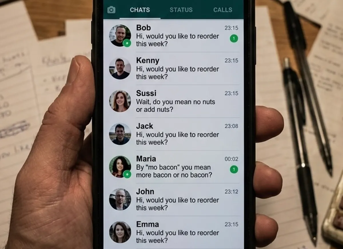 Confusing WhatsApp follow-up